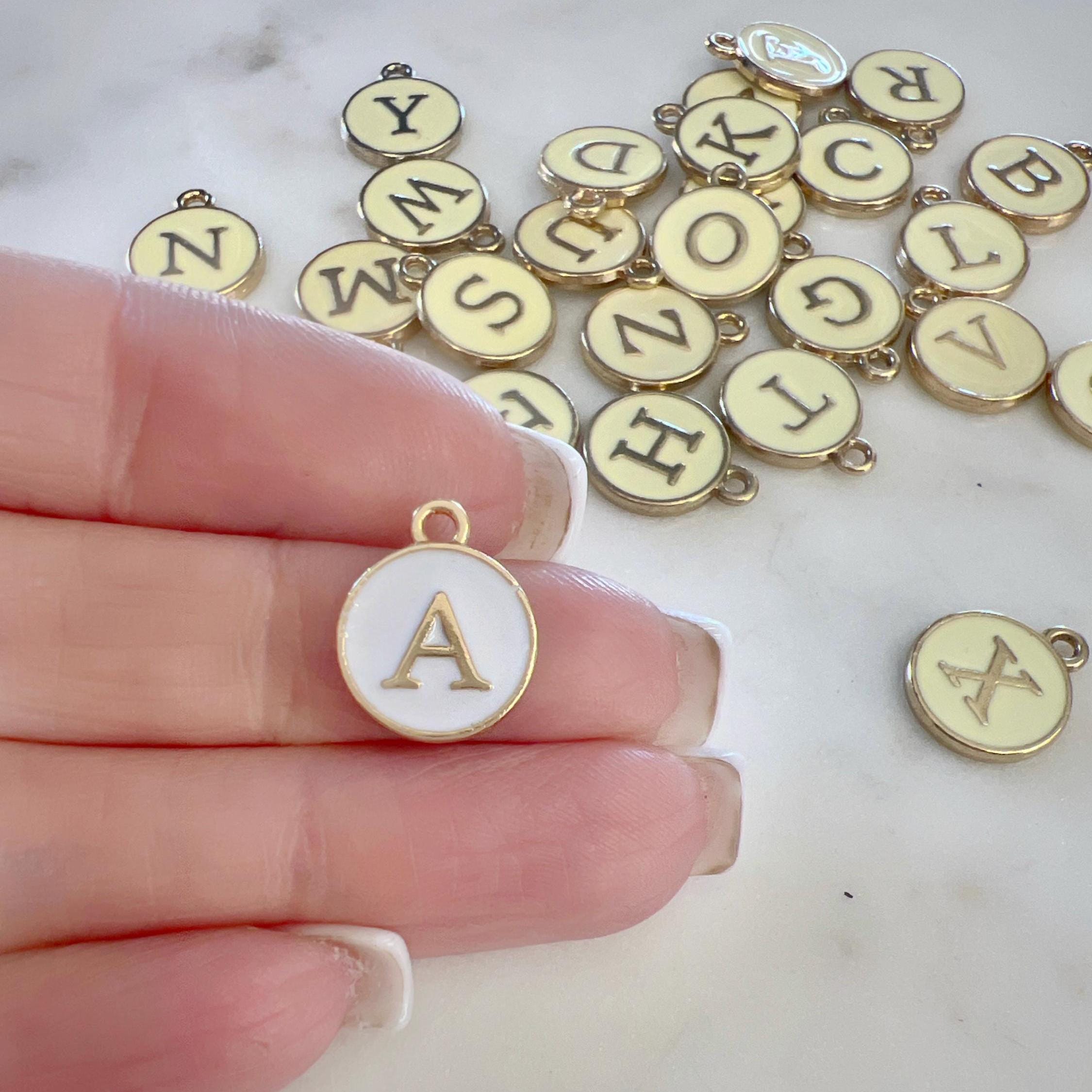 Gold Plated Alphabet Letter Double Sided Personalize Jewelry