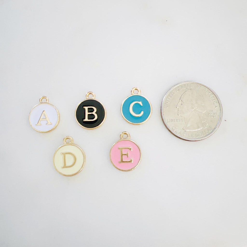 Gold Plated Alphabet Letter Double Sided Personalize Jewelry