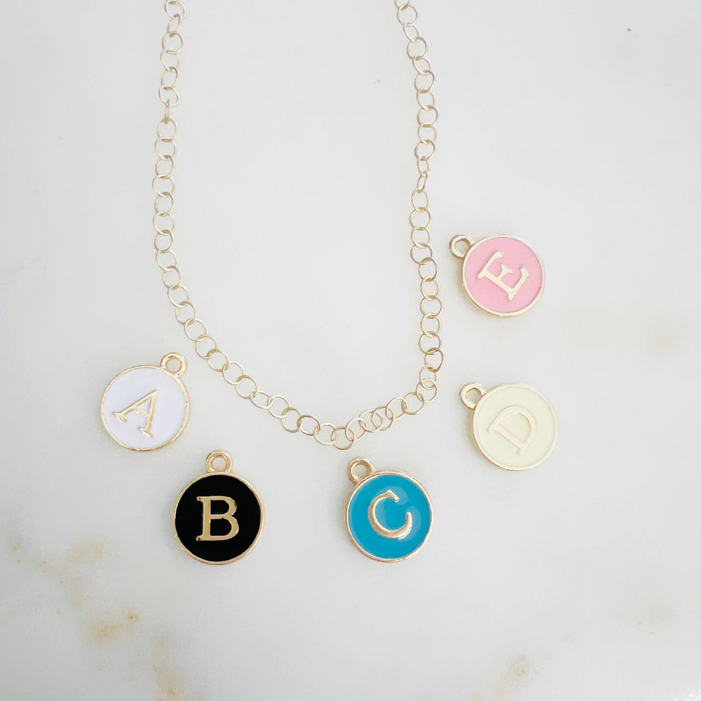 Gold Plated Alphabet Letter Double Sided Personalize Jewelry