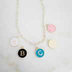 Gold Plated Alphabet Letter Double Sided Personalize Jewelry