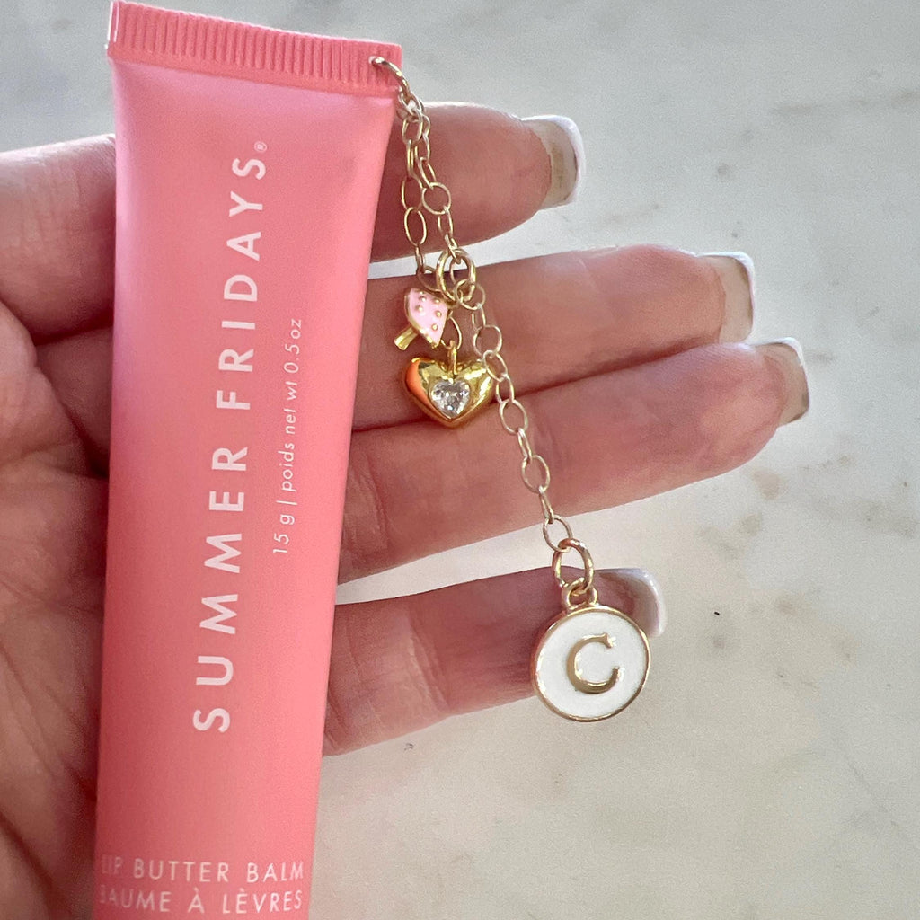 Gold Plated Alphabet Letter Double Sided Personalize Jewelry