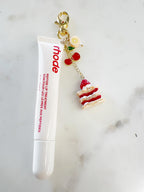 Gold Plated Galentines Purse Lip Gloss Backpack Key Charm