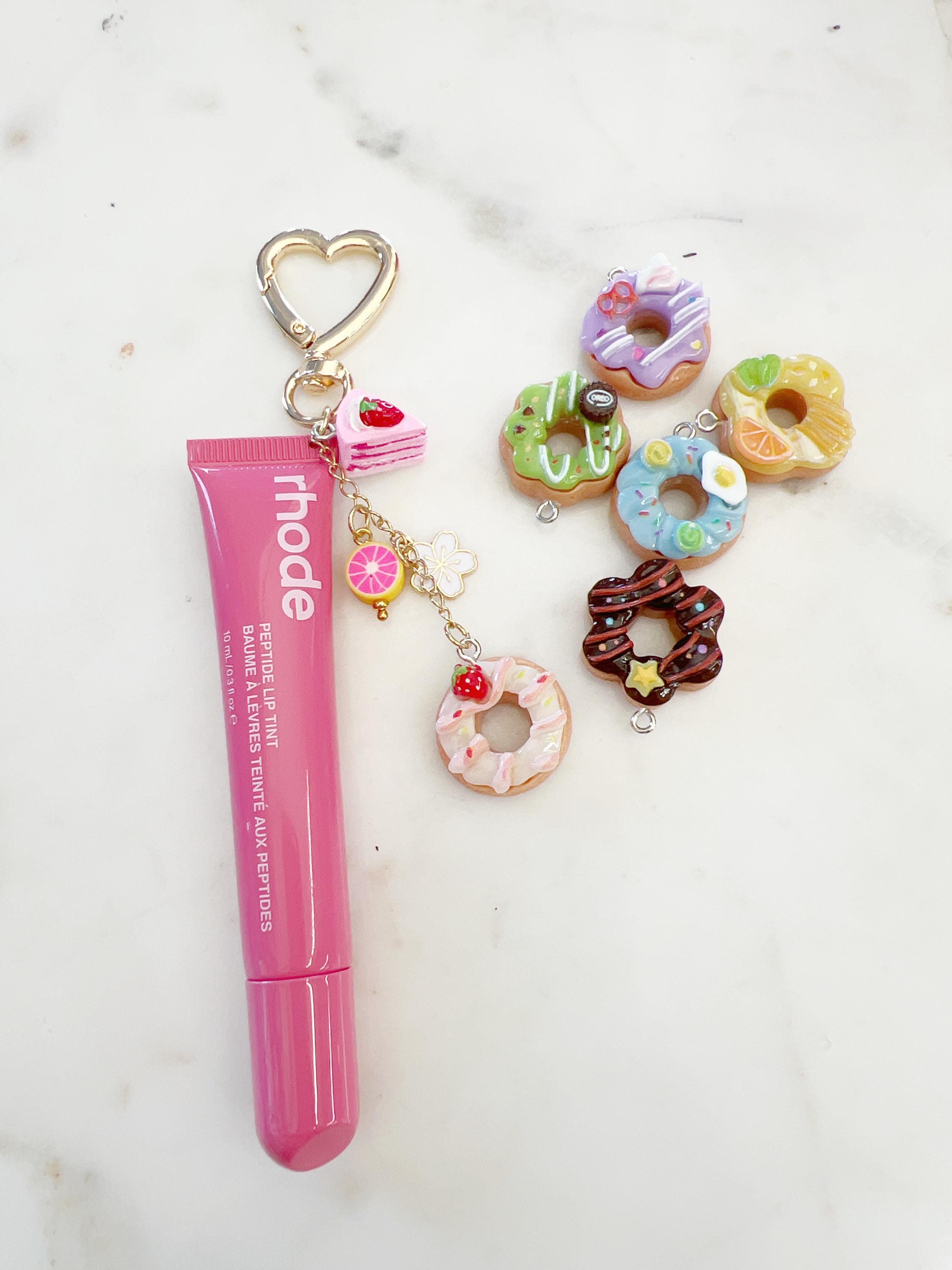 Gold Plated Galentines Purse Lip Gloss Backpack Key Charm