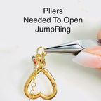 Gold Plated Purse Lip Gloss Backpack Key Charm Strawberry Double