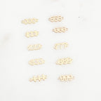 14K Gold Filled Teeny Tiny Angel Number Connector Charm Pendant Wish