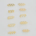 14K Gold Filled Teeny Tiny Angel Number Connector Charm Pendant Wish