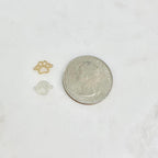 Sterling Silver or 14K Gold Filled Teeny Tiny Dog Paw Print Connector Pendant