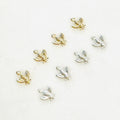 Sterling Silver or 14K Gold Filled Teeny Tiny Lightweight Bumble Bee (4pc)