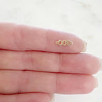 14K Gold Filled Teeny Tiny Angel Number Connector Charm Pendant Wish
