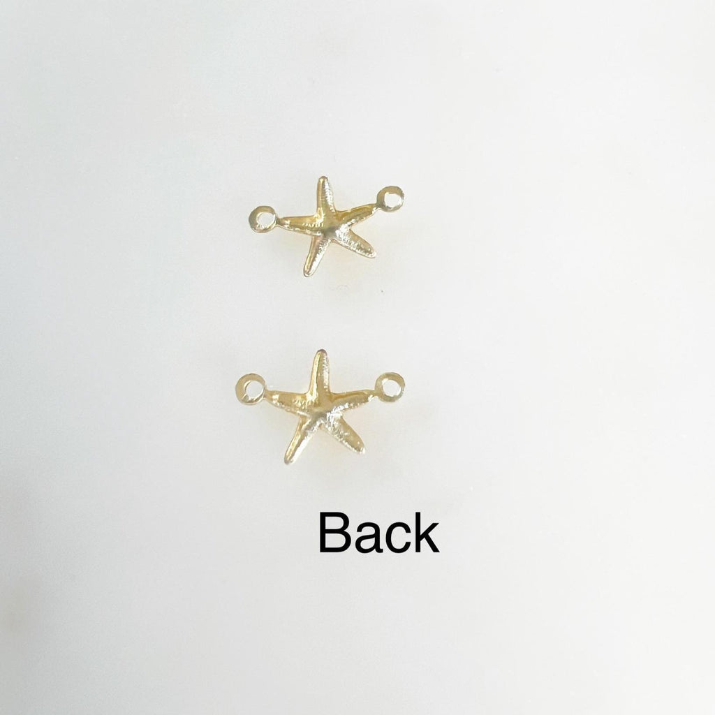 Sterling Silver or 14K Gold Filled Teeny Tiny Lightweight Starfish (2pc)