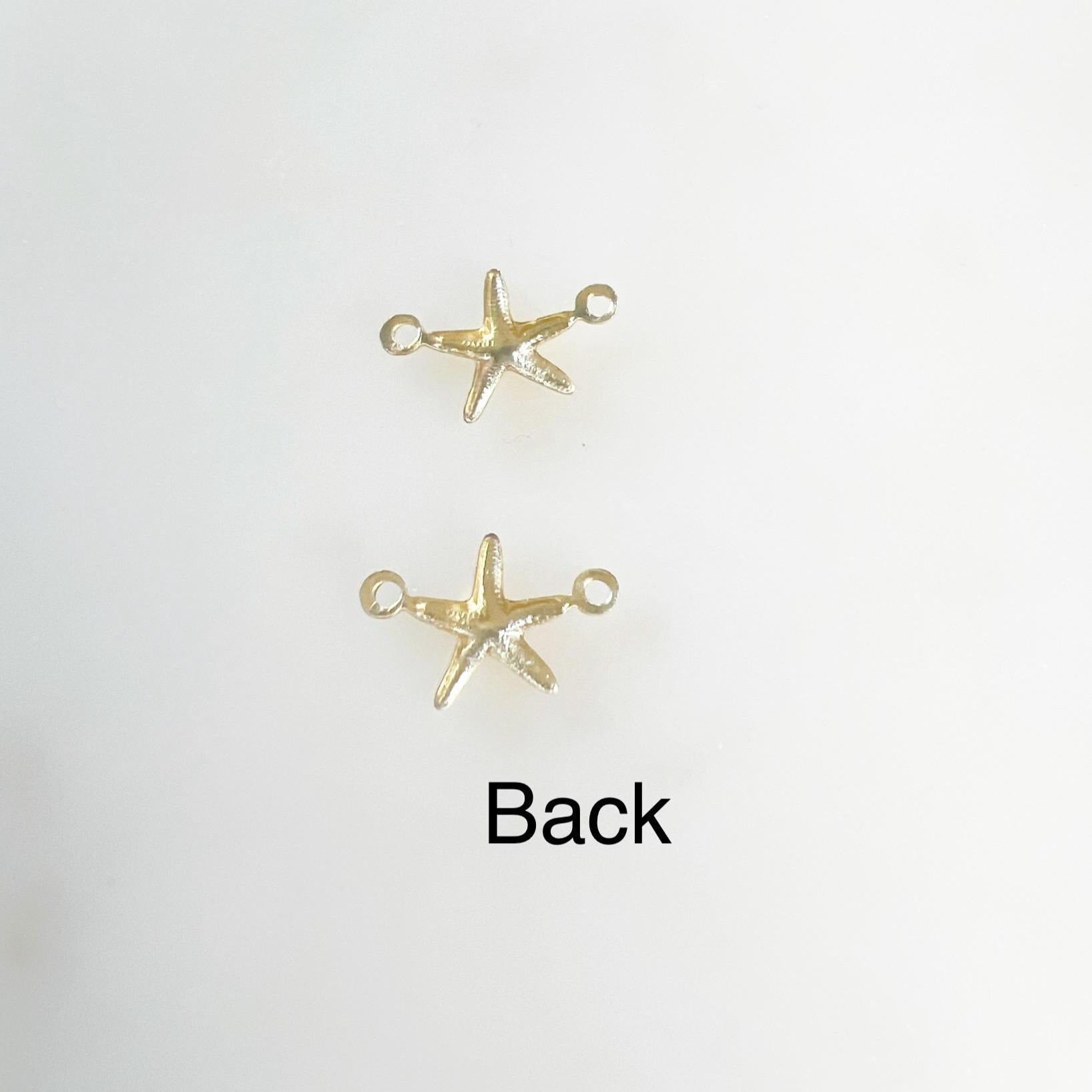 Sterling Silver or 14K Gold Filled Teeny Tiny Lightweight Starfish (2pc)