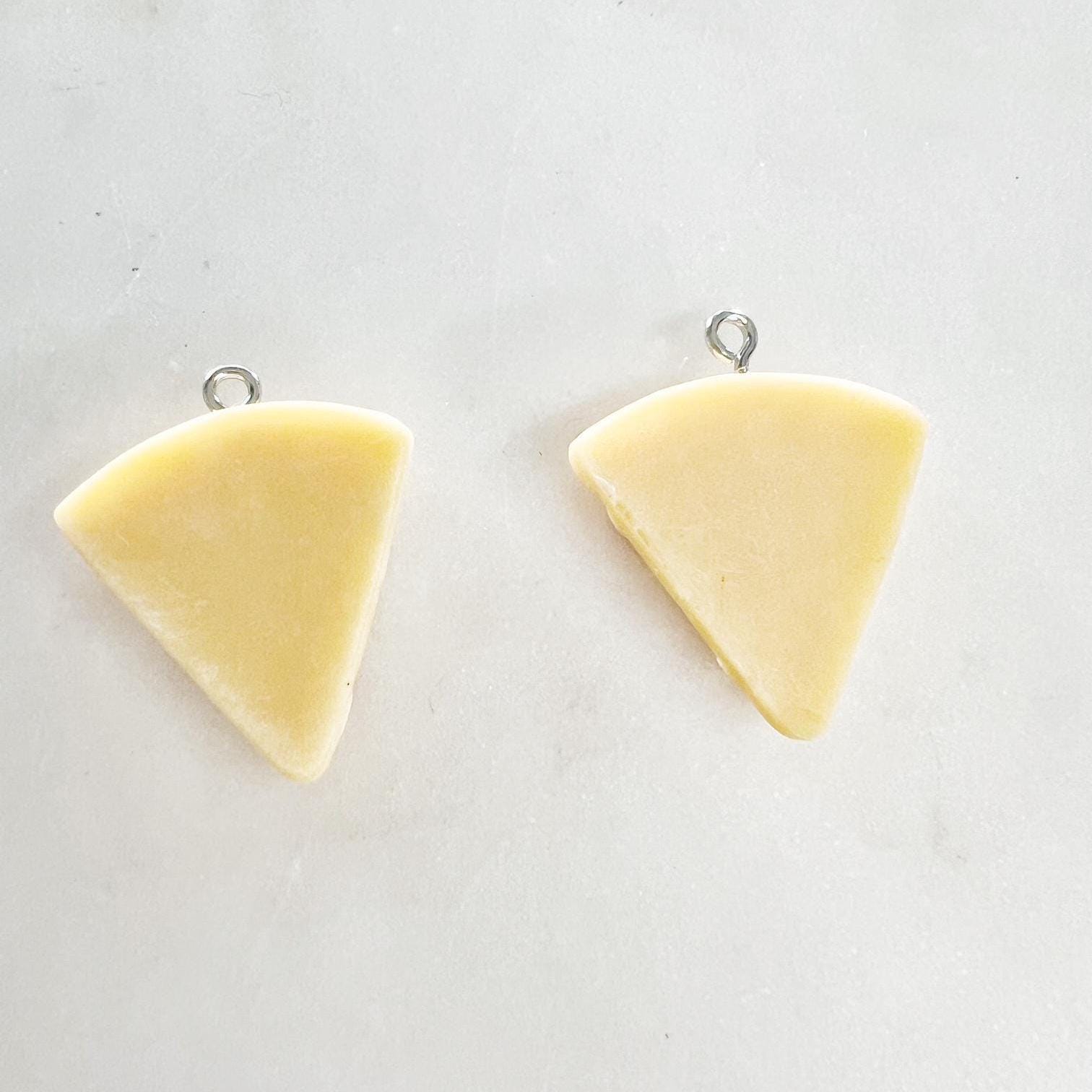 Acrylic Slice of Pizza Charm Pepperoni Pizza Pendant