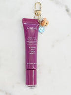 Gold Plated Purse Lip Gloss Backpack Key Charm Bear Bread Muffin