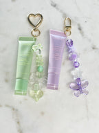 Gold Plated Purse Lip Gloss Backpack Key Charm Bear Bread Muffin