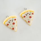 Acrylic Slice of Pizza Charm Pepperoni Pizza Pendant