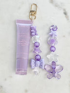 Gold Plated Purse Lip Gloss Backpack Key Charm Bear Bread Muffin