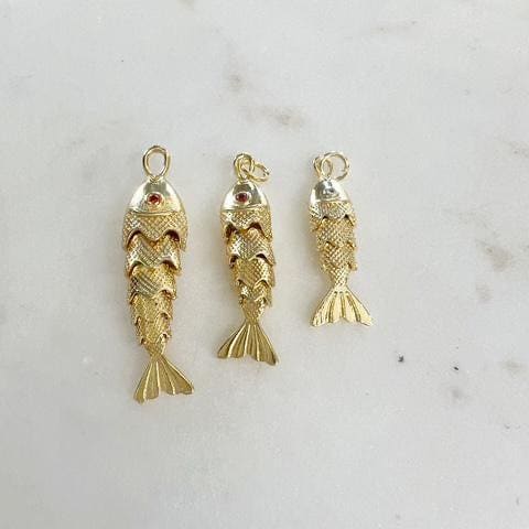 Gold Plated Detailed with Orange or Clear Cubic Zirconia Eye