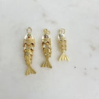 Gold Plated Detailed with Orange or Clear Cubic Zirconia Eye