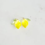 Yellow Acrylic Lemon Charm Juicy Fruit Charm Acrylic (2pc)