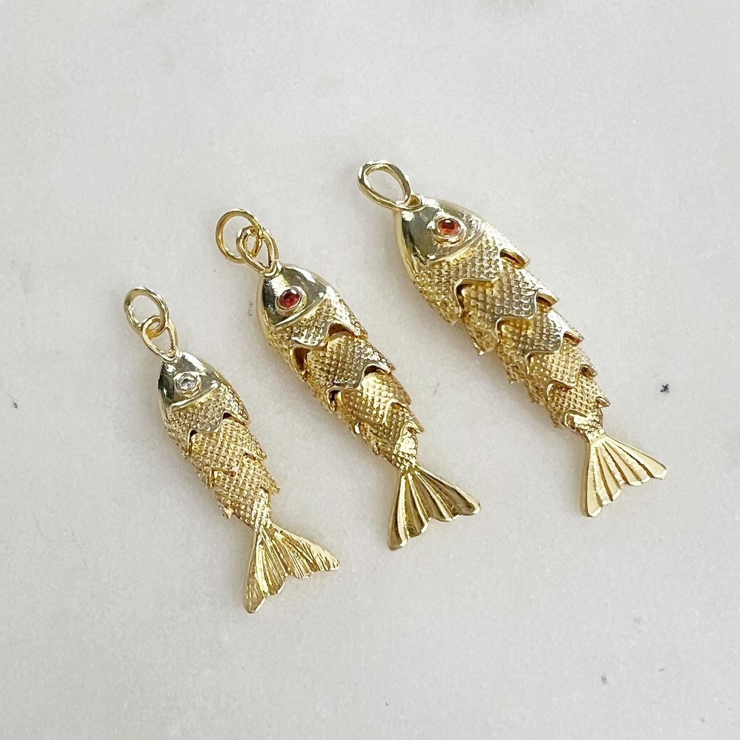 Gold Plated Detailed with Orange or Clear Cubic Zirconia Eye