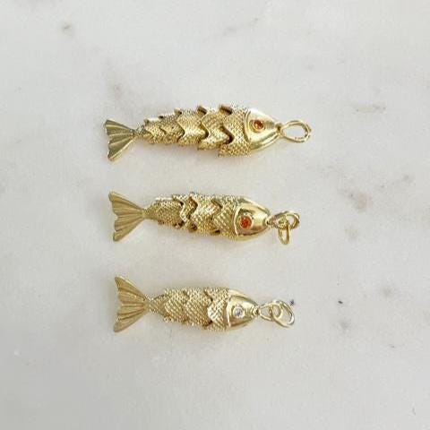 Gold Plated Detailed with Orange or Clear Cubic Zirconia Eye