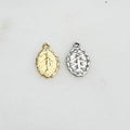 14mmx9mm Sterling Silver or Vermeil Small or Mother Mary Oval Charm