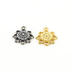 Daisy flower nature charm sterling silver or vermeil gold